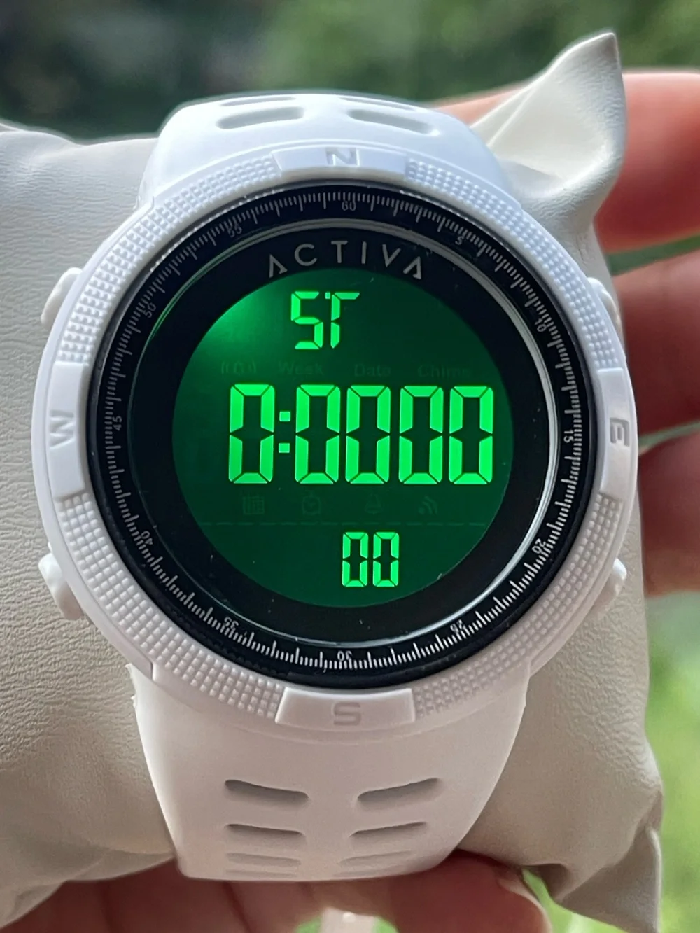 Activa X Invicta Digital Men's Watch - 50mm, White (ACW1915-007)